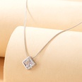 simple ligne de poisson invisible transparent collier zircon chane de clavicule cloute de diamants femmepicture41