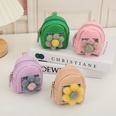New Korean Flower Solid Color Mesh Coin Purse Zipper Mini Storage Bag PU Leather Coin Bag Small Gift Wholesalepicture13