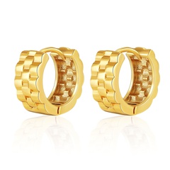 fashion embossed jewelry bump earrings texture female 18K gold earrings wholesale