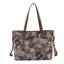 retro bear printing handbag canvas largecapacity shoulder bag commuter tote bagpicture14