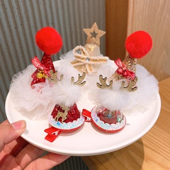Children's Christmas Antlers Hair Accessories Elk Girls New Year Decoration Hairpin Holiday Baby Hairpin