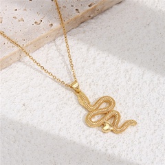 fashion bohemian style retro winding snake shape pendant necklace wholesale