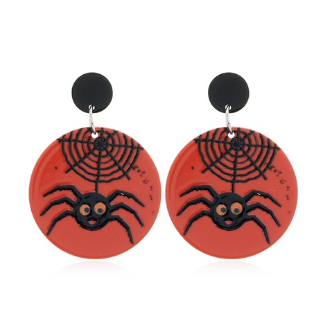 Boucles d'oreilles rondes en forme d'araignée au design simple et créatif Mode coréenne nouvelles boucles d'oreilles rétro Halloween's discount tags