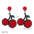 European and American Fashion Indie Pop Sweet and Cute Fruit Earrings Personality Simple Trend Exaggerated Versatile Red Cherry Earringspicture15