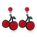 European and American Fashion Indie Pop Sweet and Cute Fruit Earrings Personality Simple Trend Exaggerated Versatile Red Cherry Earringspicture11