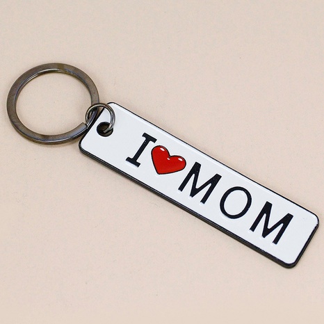 cadeau créatif de fête des mères dégoulinant double face I love MaMa porte-clés pendentif accessoires's discount tags