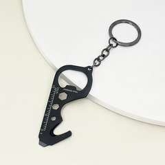 new multi-function small wrench tool card creative bottle opener wrench keychain