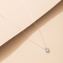 simple ligne de poisson invisible transparent collier zircon chane de clavicule cloute de diamants femmepicture30
