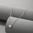 simple ligne de poisson invisible transparent collier zircon chane de clavicule cloute de diamants femmepicture29