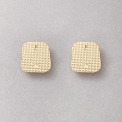2021 mode bijoux simples imitation nacre boucles d'oreilles carrées boucles d'oreilles géométriques en métal's discount tags