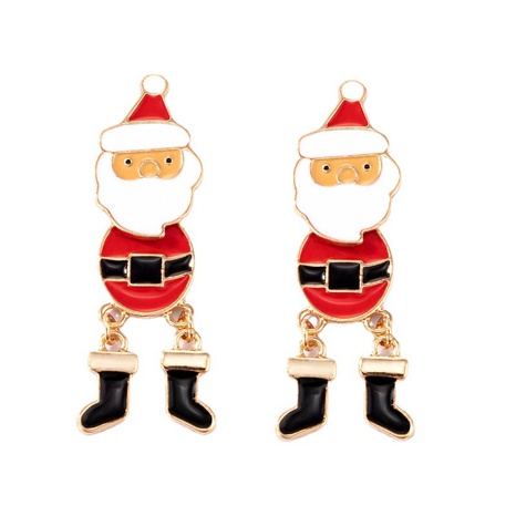 Boucles d'oreilles goutte d'huile du nouveau festival européen et américain du père Noël Boucles d'oreilles à maillons irréguliers's discount tags