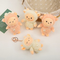 Cute Lamb Plush Key Chain Claw Machine Gift Doll Pendant Bag Decoration Lamb Doll Doll Ornaments