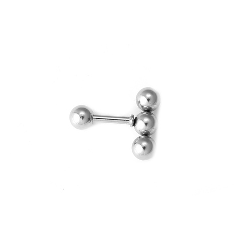 Titanium steel geometric balls earrings wholesale's discount tags