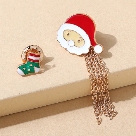 Ensemble créatif de petites broches de père Noël fraîches de la série de Noël NHPS456320's discount tags