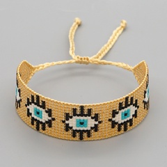 new beads handmade jewelry Bohemia ethnic Demon Eye wide bracelet