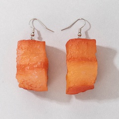 personality creative jewelry imitation braised pork ear hooks simulation food earrings
