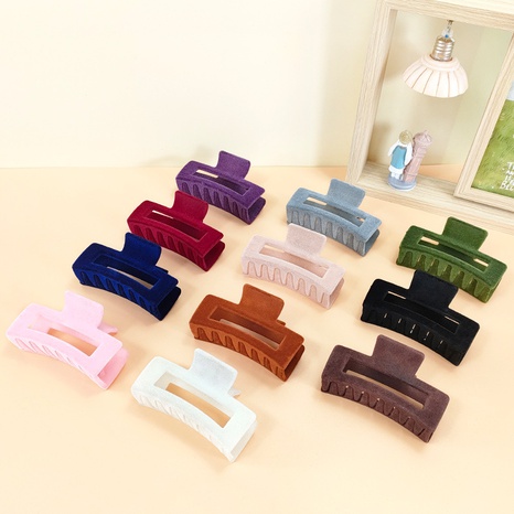 Clip de flocage carré de style coréen accessoires de cheveux rétro NHUX454370's discount tags
