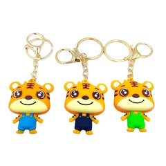 Porte-clés pendentif tigre du zodiaque poupée de dessin animé mignon