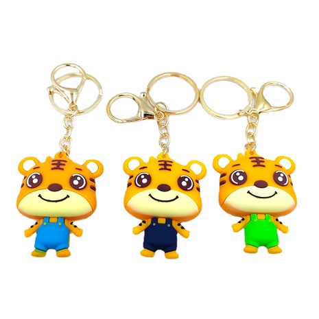 Cute cartoon doll zodiac tiger pendant keychain's discount tags
