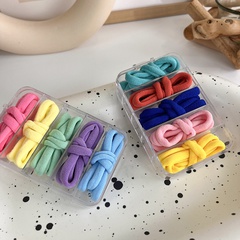 25 sets of color hair rope Strong elasticity head rope candy color hair tie basic rubber band leather case girl Japanese and Korean hair accessories