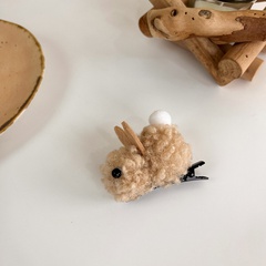 plush bunny hairpin children's autumn and winter hair accessories