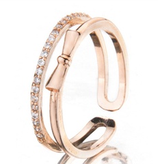 opening adjustable light luxury finger ring wholesale fashion jewelry