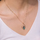 fashion natural color abalone shell irregular pendant clavicle chain necklacepicture11
