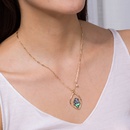 fashion natural color abalone shell irregular pendant clavicle chain necklacepicture14