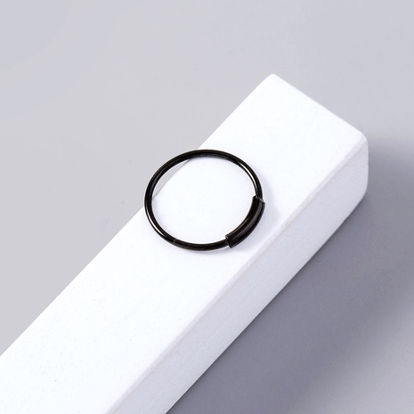 new fashion personality simple black nose ring nose clip classic nose nail nose piercing jewelry wholesale NHDB454975's discount tags
