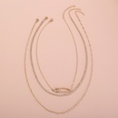 multilayer necklace fashion jewelry personality simple long diamond brooch clavicle chain wholesalepicture12