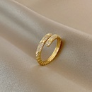 Korean fashion ring microinlaid zircon niche ring open index finger ringpicture12
