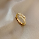 Korean fashion ring microinlaid zircon niche ring open index finger ringpicture11