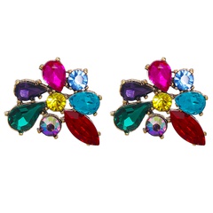 new glass diamond earrings creative earrings personalized jewelry