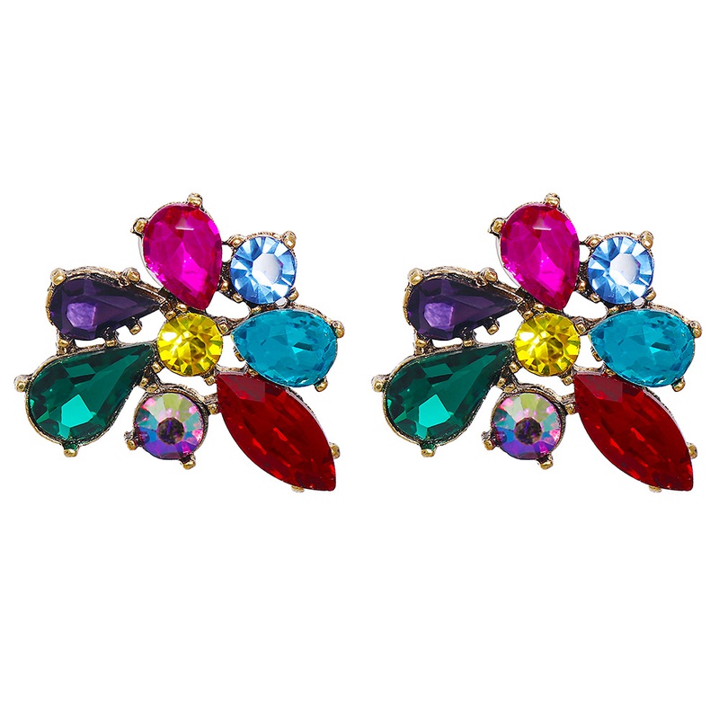 new glass diamond earrings creative earrings personalized jewelry
