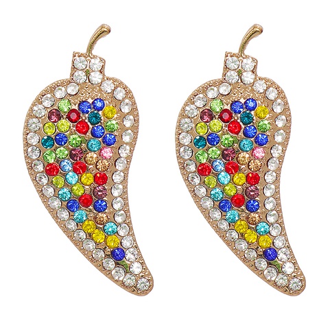 New creative personality diamond earrings small pepper vegetable earrings's discount tags