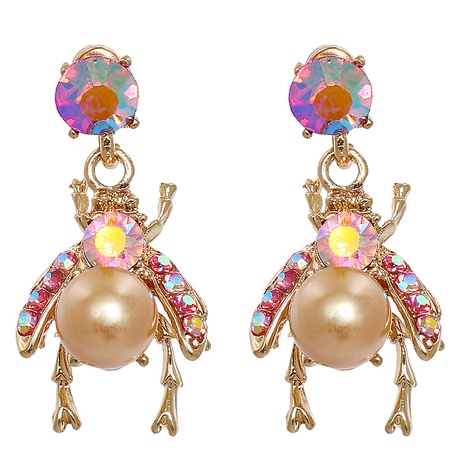new diamond earrings bee-like insect earrings fashion jewelry's discount tags