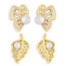 simple personality pearl earrings leaf butterfly earrings jewelrypicture8