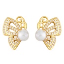 simple personality pearl earrings leaf butterfly earrings jewelrypicture9