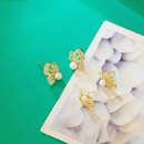 simple personality pearl earrings leaf butterfly earrings jewelrypicture11