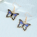 new Korean simple fashion butterfly ear hoop earrings female retro alloy drip ear jewelrypicture10