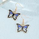 new Korean simple fashion butterfly ear hoop earrings female retro alloy drip ear jewelrypicture12