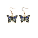 new Korean simple fashion butterfly ear hoop earrings female retro alloy drip ear jewelrypicture13