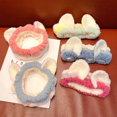 Koreanische Version von Katzen ohren Doppel farb wasch haarband Mädchen Macaron farbenes Stirnband einfaches Stirnband Haarschmuck