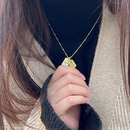 new zircon tag combination necklace copper diamond pendant sweater chainpicture10
