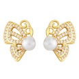 simple personality pearl earrings leaf butterfly earrings jewelrypicture13