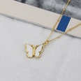 European and American Ins CrossBorder New Arrival Butterfly Necklace Womens Foreign Trade in Stock Simple Colorful Oil Necklace Copper Pendant Ornamentpicture19