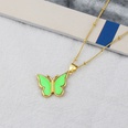 European and American Ins CrossBorder New Arrival Butterfly Necklace Womens Foreign Trade in Stock Simple Colorful Oil Necklace Copper Pendant Ornamentpicture21
