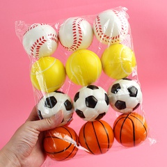 Children's solid foam sponge ball bouncy ball basketball football toy ball wholesale