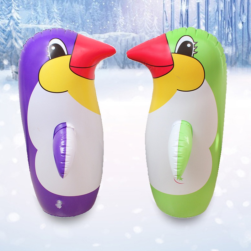 Jouets gonflables en PVC de bande dessine pour enfants en gros de gobelet de pingouin gonflable de nouvelle couleur