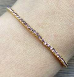 Fashion Light Purple Crystal Bracelet